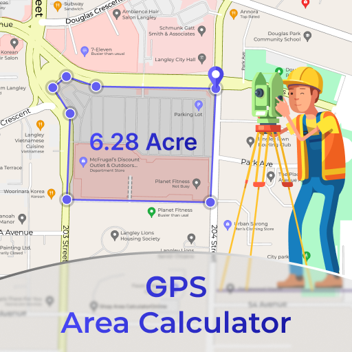 Kalkulator Kawasan Lapangan Tanah GPS