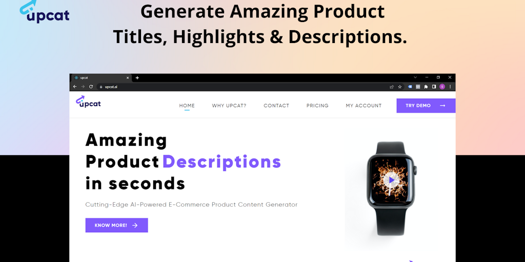 Upcat - AI-powered e-commerce product content generator in seconds | Product Hunt
