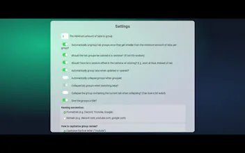 Tab Grouper Chrome Extension gallery image