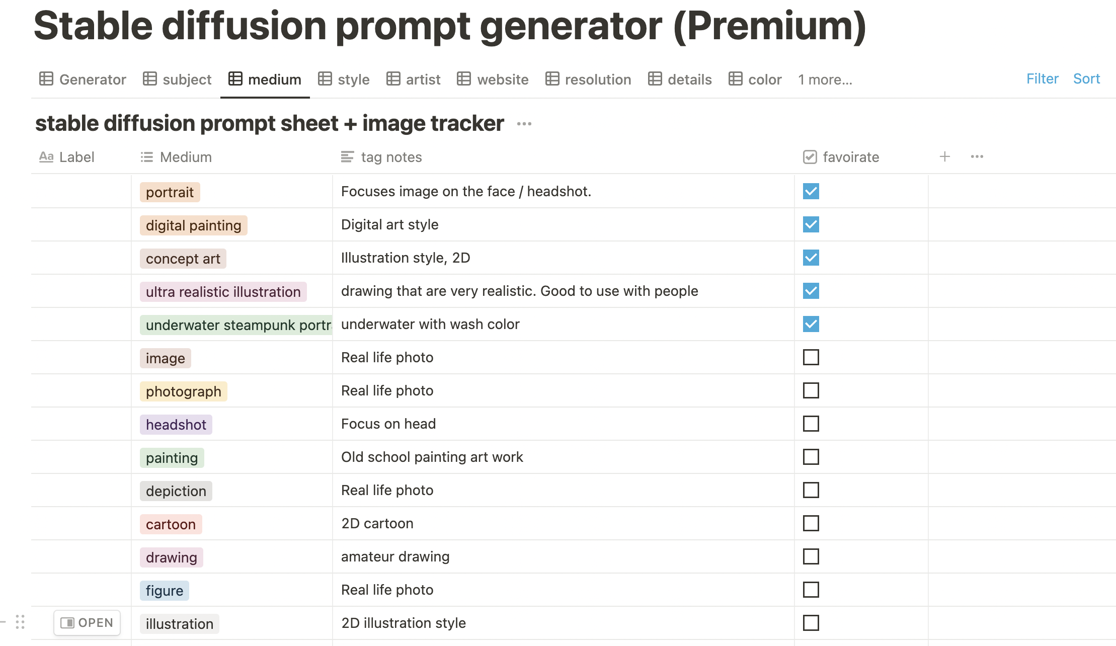 Prompt Builder for Stable Diffusion gallery image