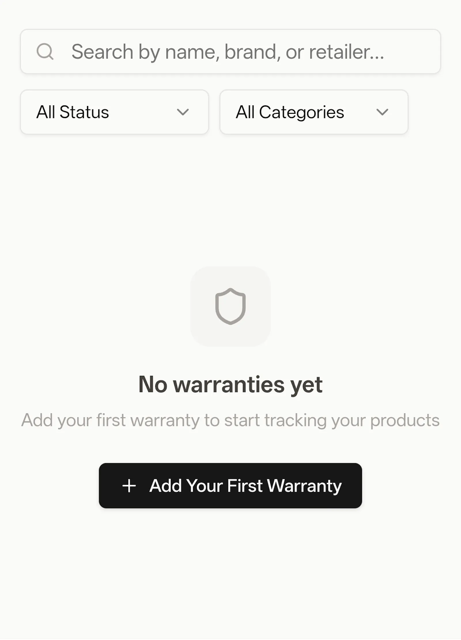 WarrantyVault screenshot 1