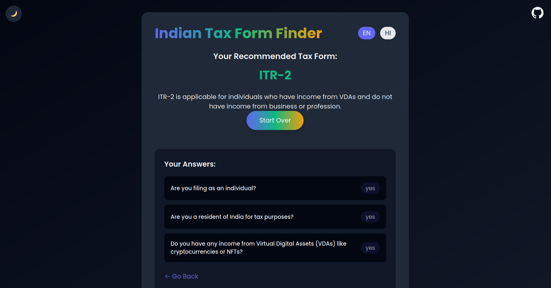 ITR Form Advisor - 적절한 ITR 양식을 쉽게 찾으십시오. 미디어 4