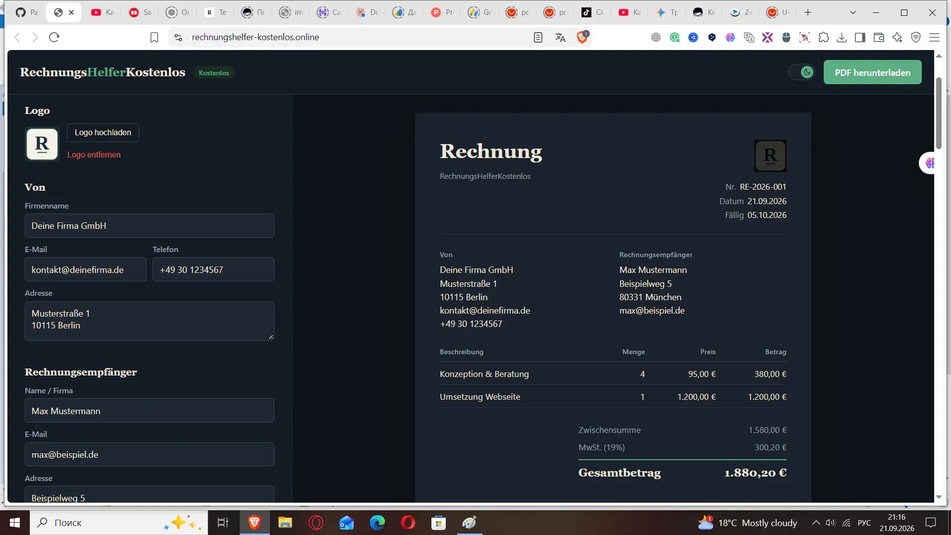 RechnungsHelferKostenlos gallery image