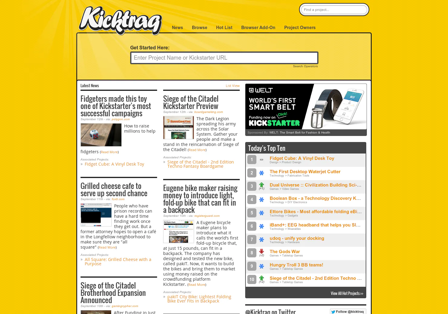 Kicktraq