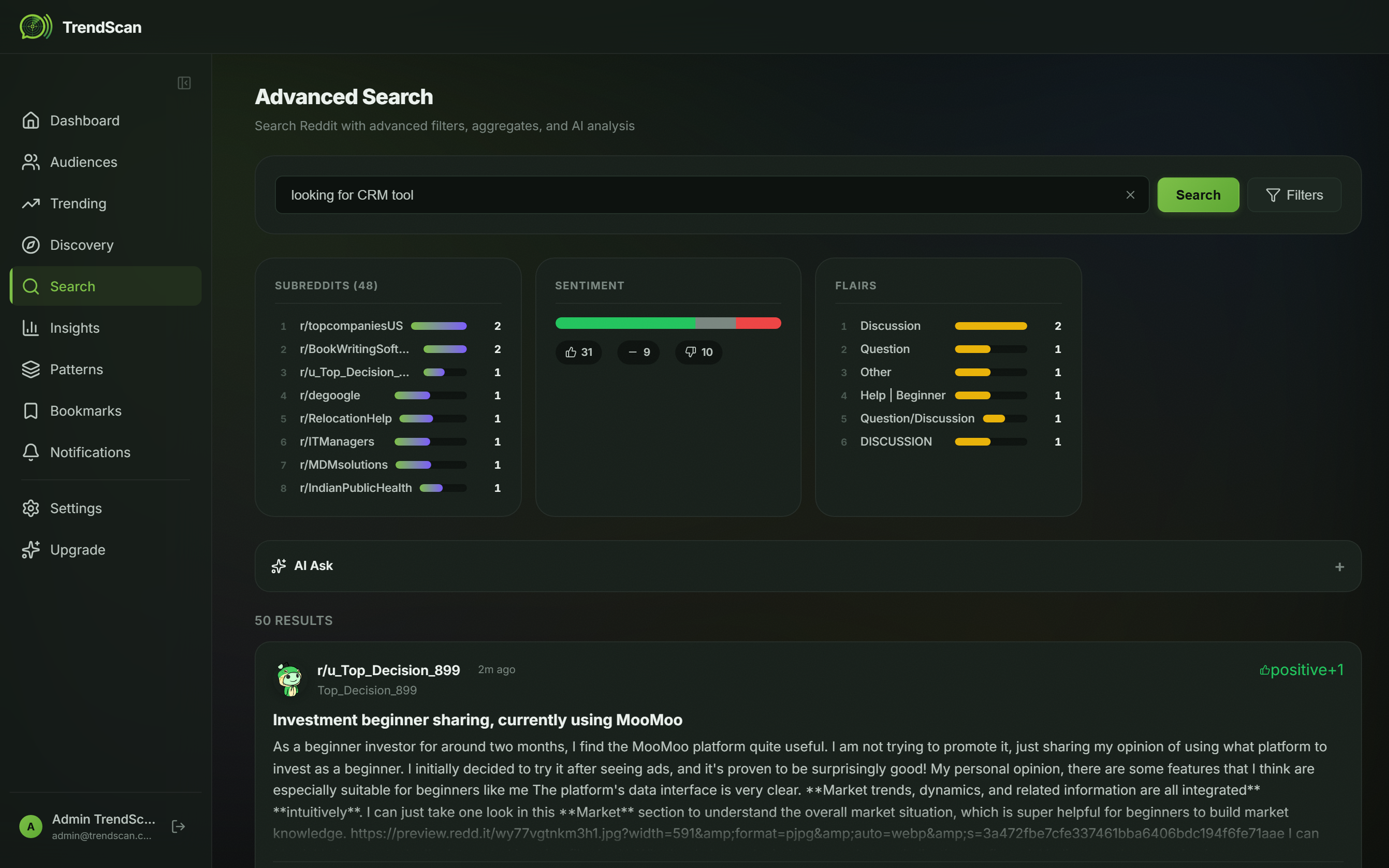 TrendScan — Find customers on Reddit gallery image