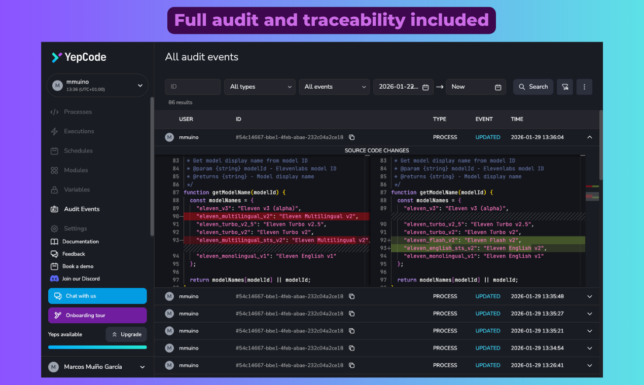 YepCode gallery image