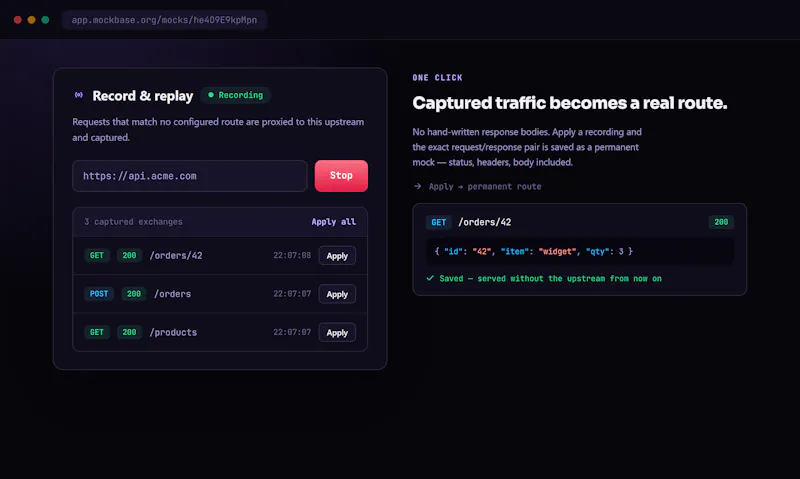 MockBase screenshot 3