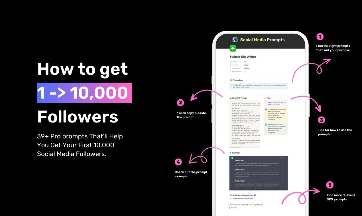 Social Media Master Prompts - allPrompts media 1