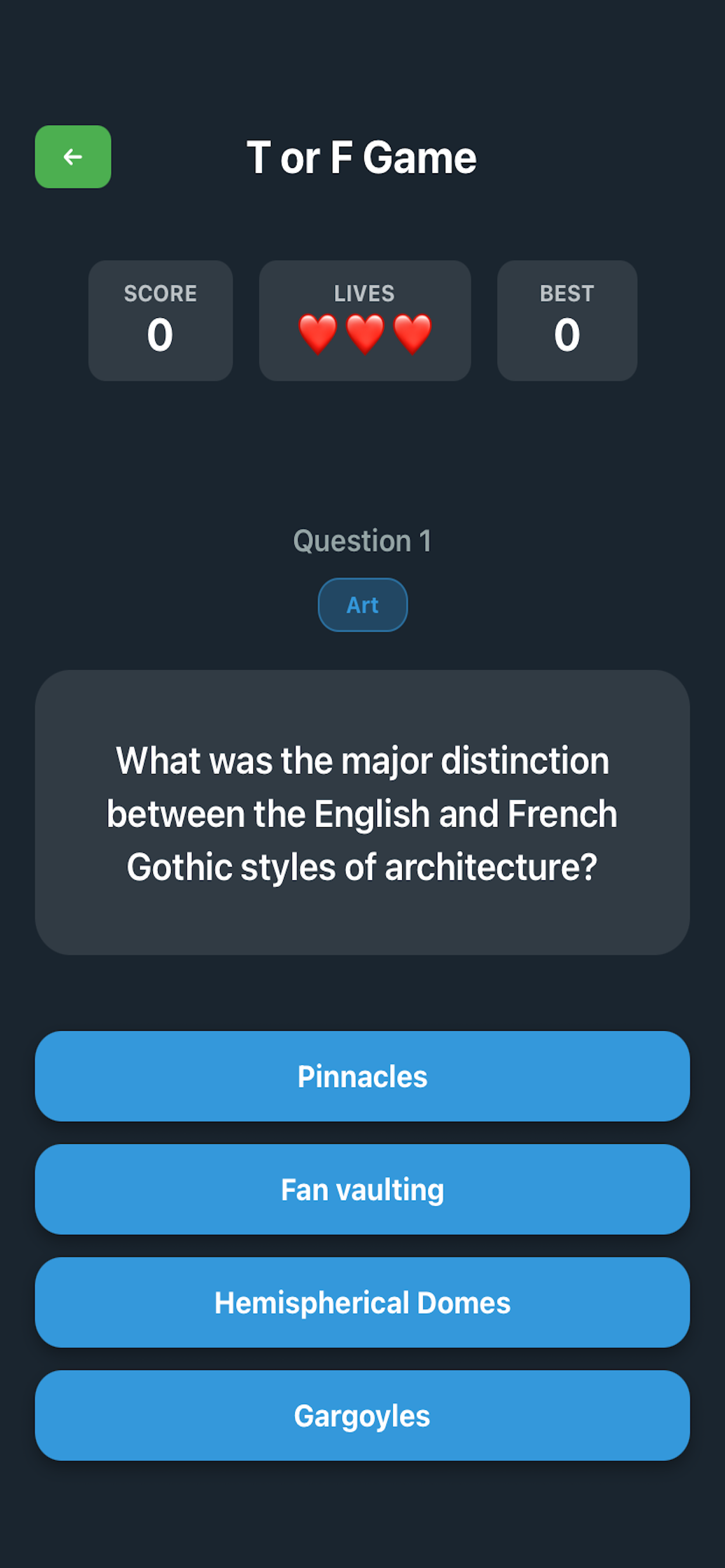 T or F Game gallery image