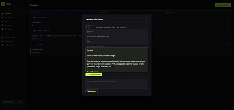 Mailly screenshot 3
