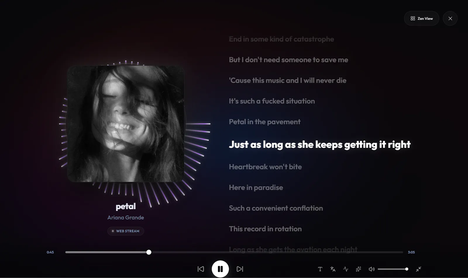 Aideo Music Player screenshot 1