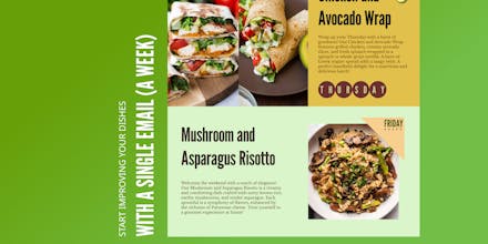 Weekly newsletter of recipes. gallery image