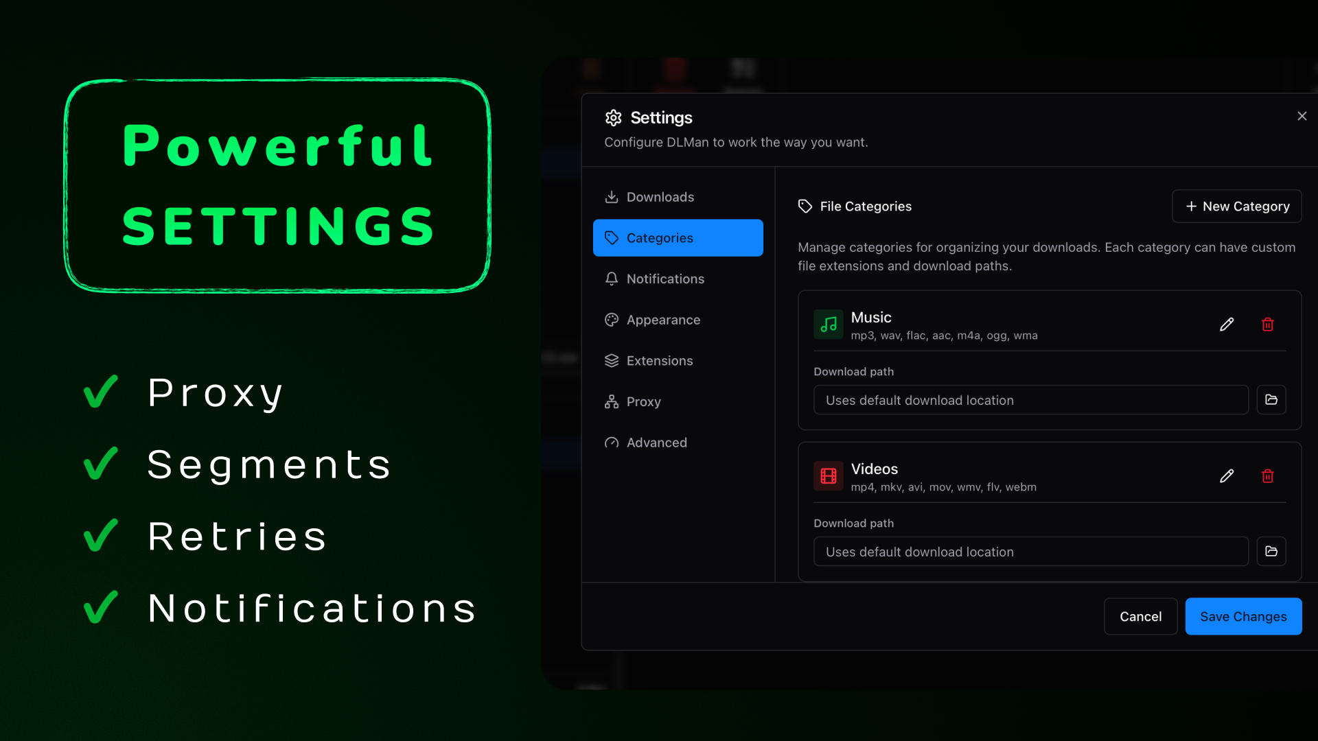 DLMan - Screenshot 3 showing product features and functionality