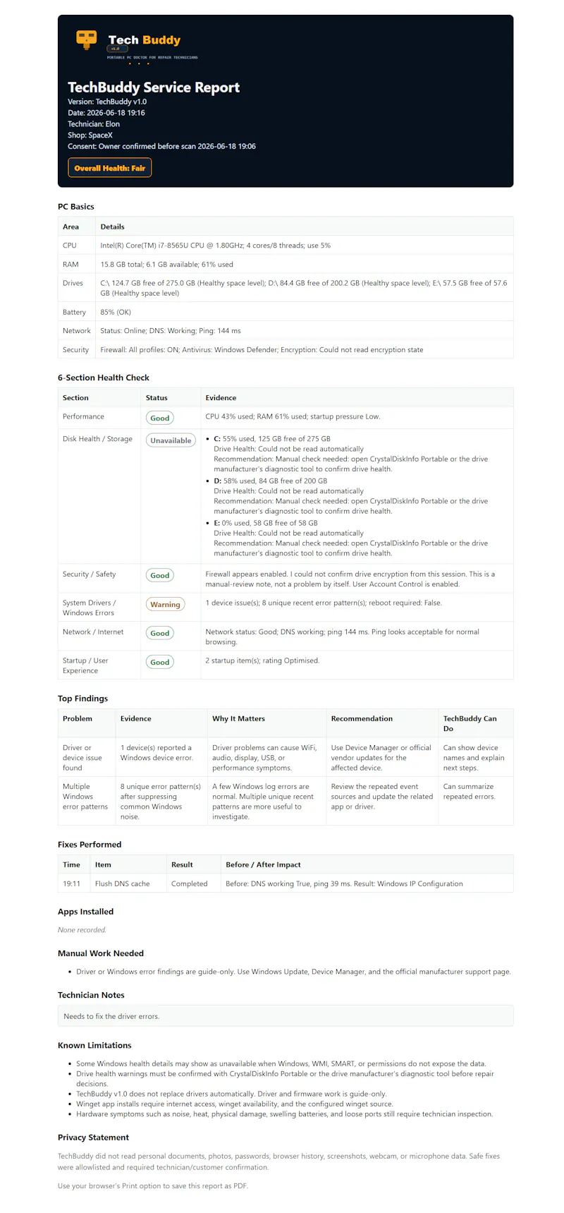 TechBuddy screenshot 3
