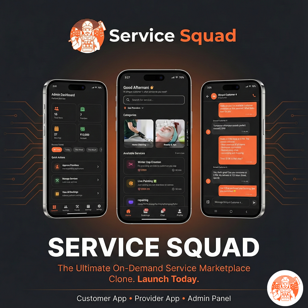 Service Squad - Main product screenshot demonstrating key features and user interface