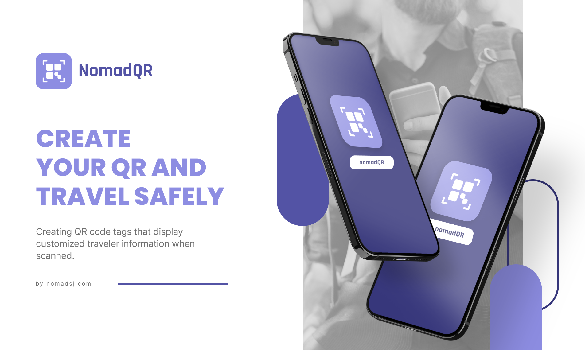 وسائط Nomadqr - قم بإنشاء رموز QR التي تعرض معلومات مسافر مخصصة 1
