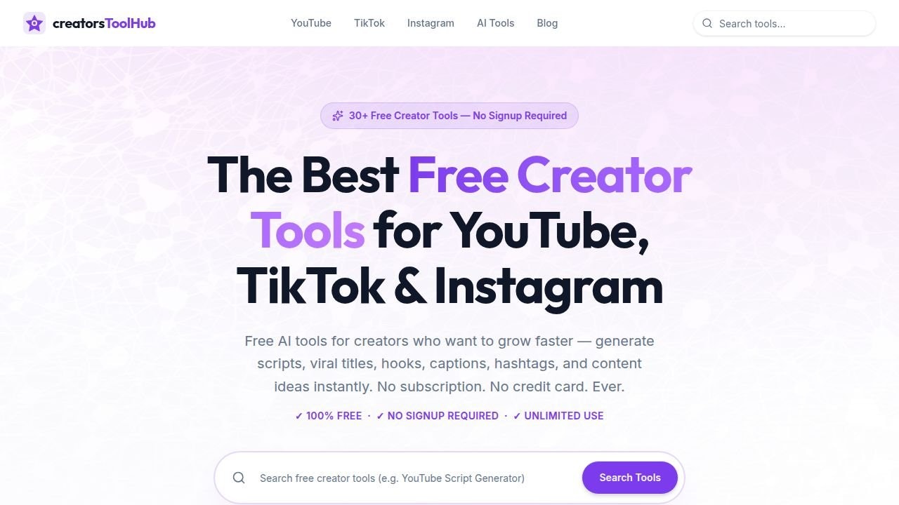 creatorsToolHub gallery image