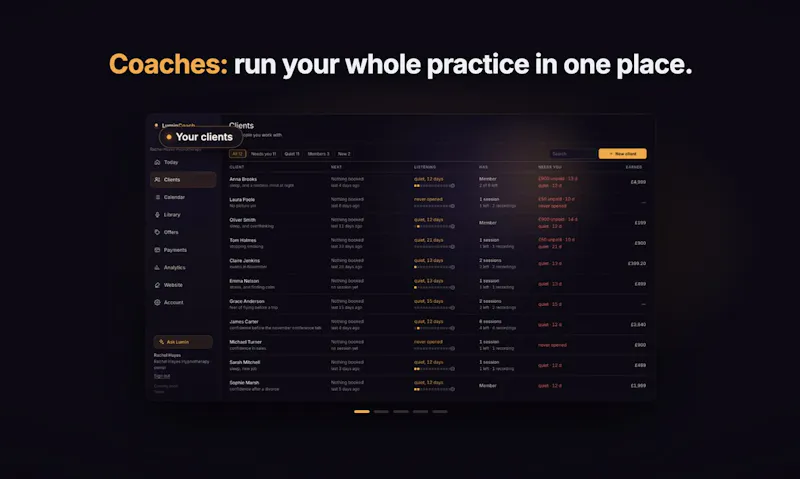 LuminCoach screenshot 3