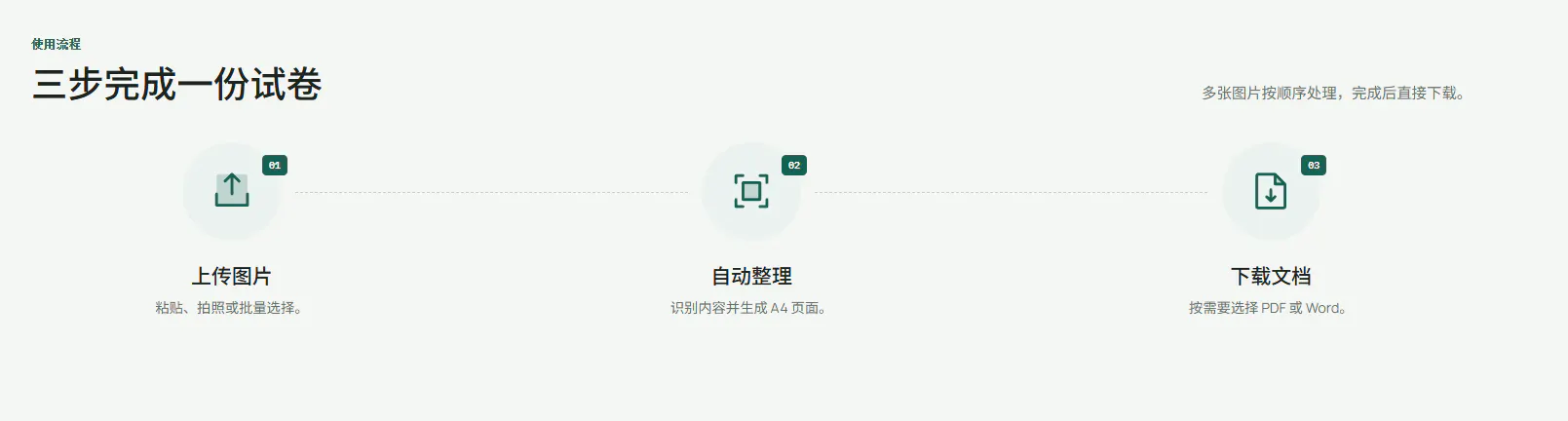 试卷工厂 Pic2Paper gallery image