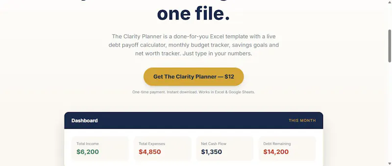 The Clarity Planner  screenshot 1