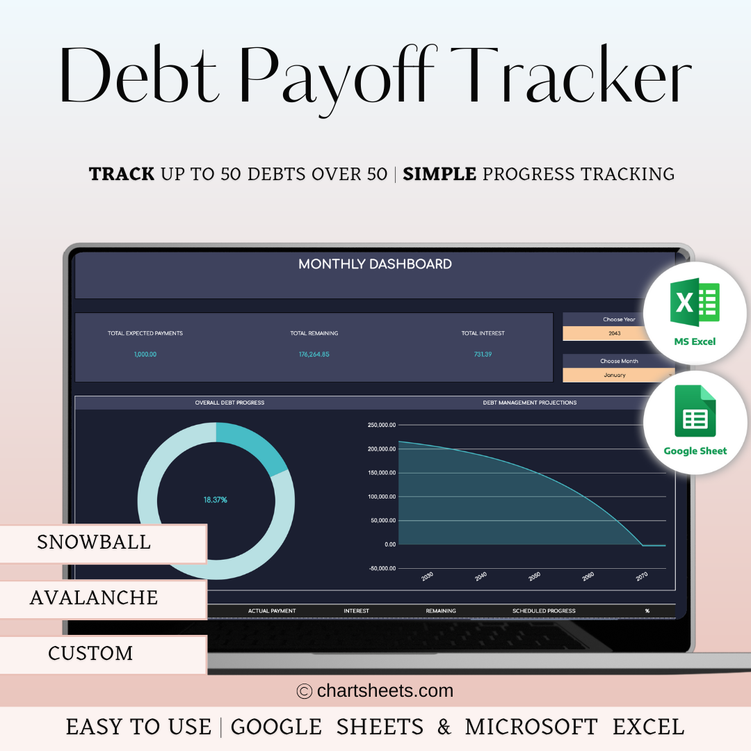 Debt Payoff Tracker Spreadsheet media 1