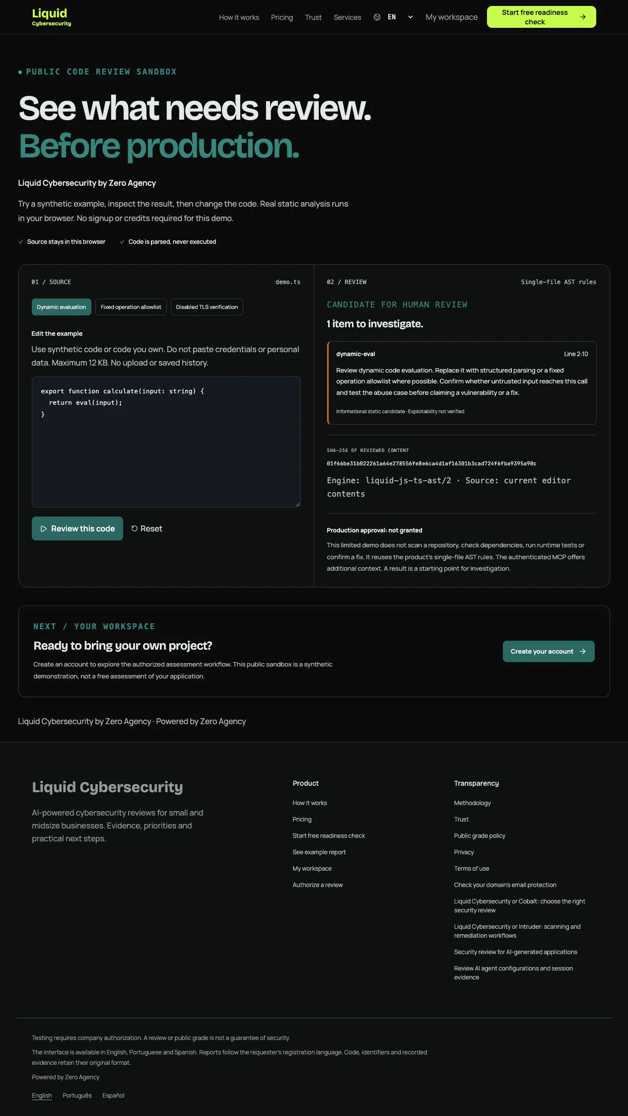 Liquid Cybersecurity by Zero Agency gallery image