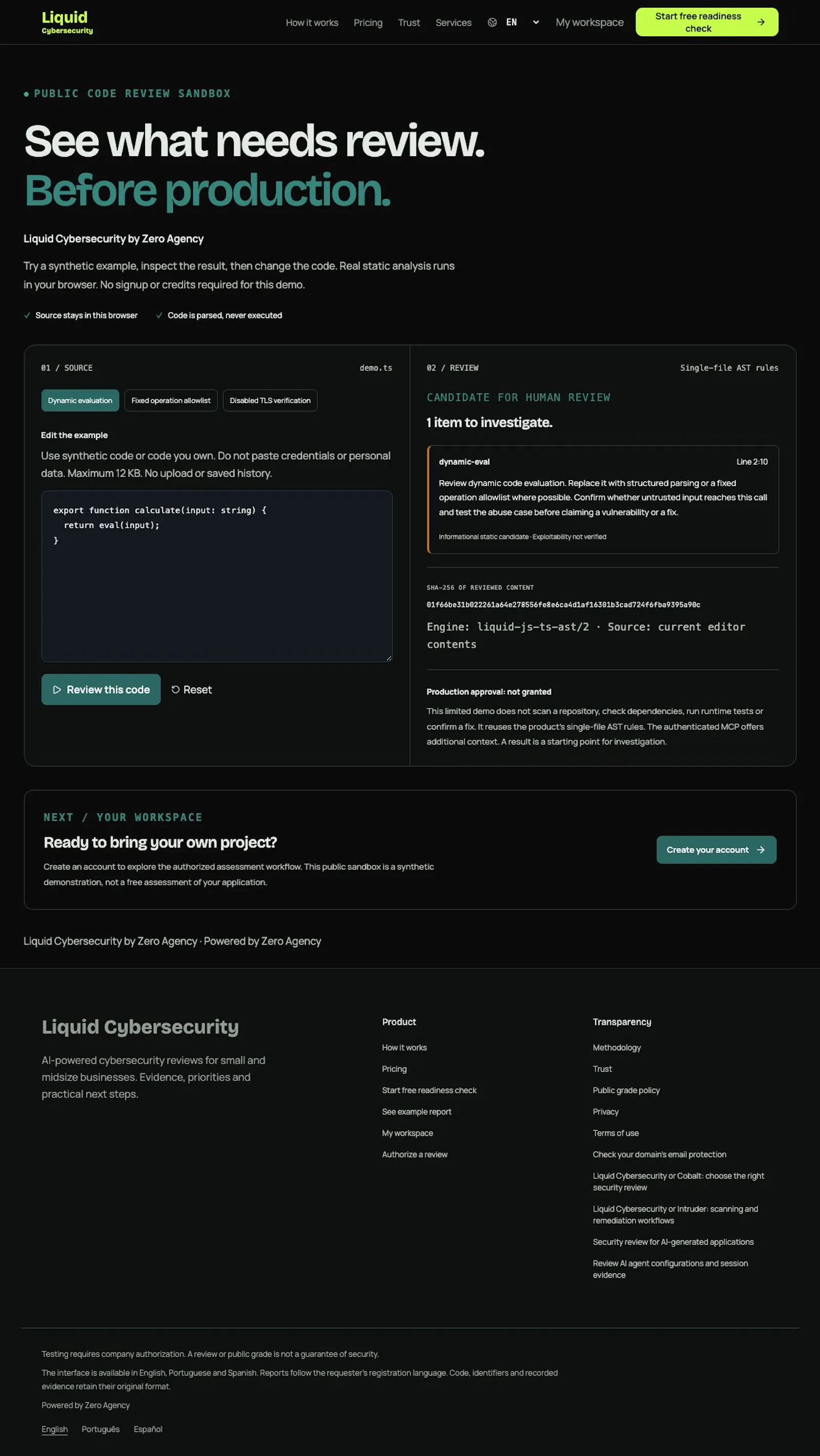 Liquid Cybersecurity by Zero Agency screenshot 3