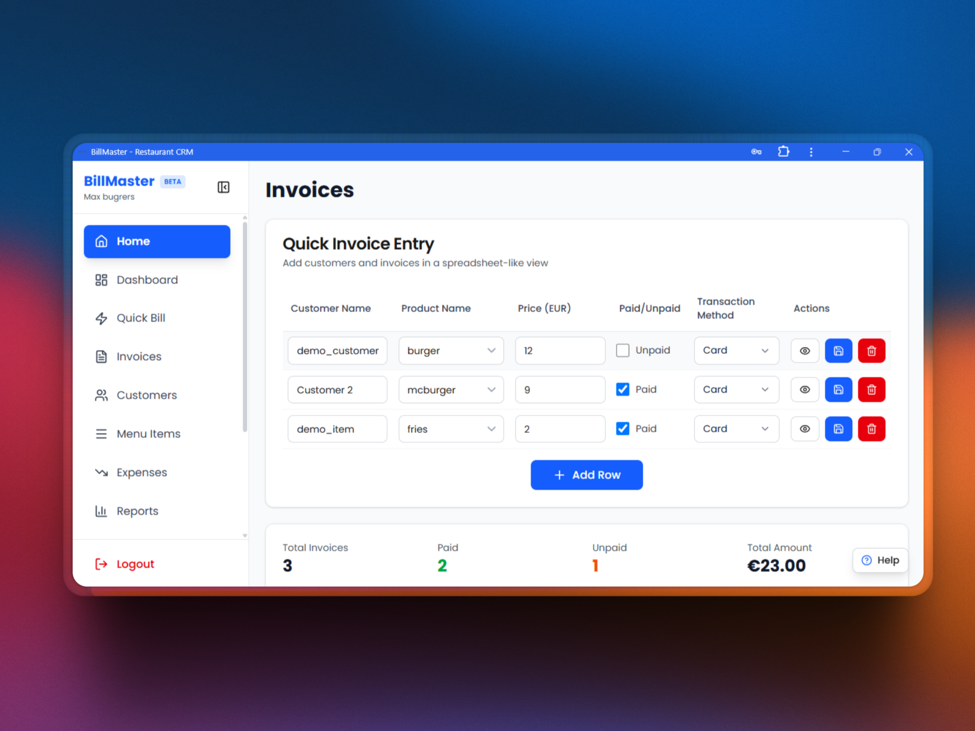 BillMaster gallery image