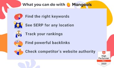 Mangools에서 이용 가능한 직관적 대시보드 기능의 스크린샷으로, SEO 데이터와 분석을 관리하는 사용자 친화적인 탐색 경험을 제공합니다.