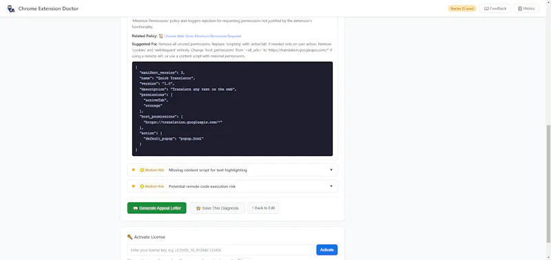 Chrome Extension Doctor screenshot 3