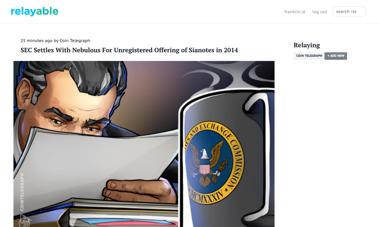 Relayable gallery image