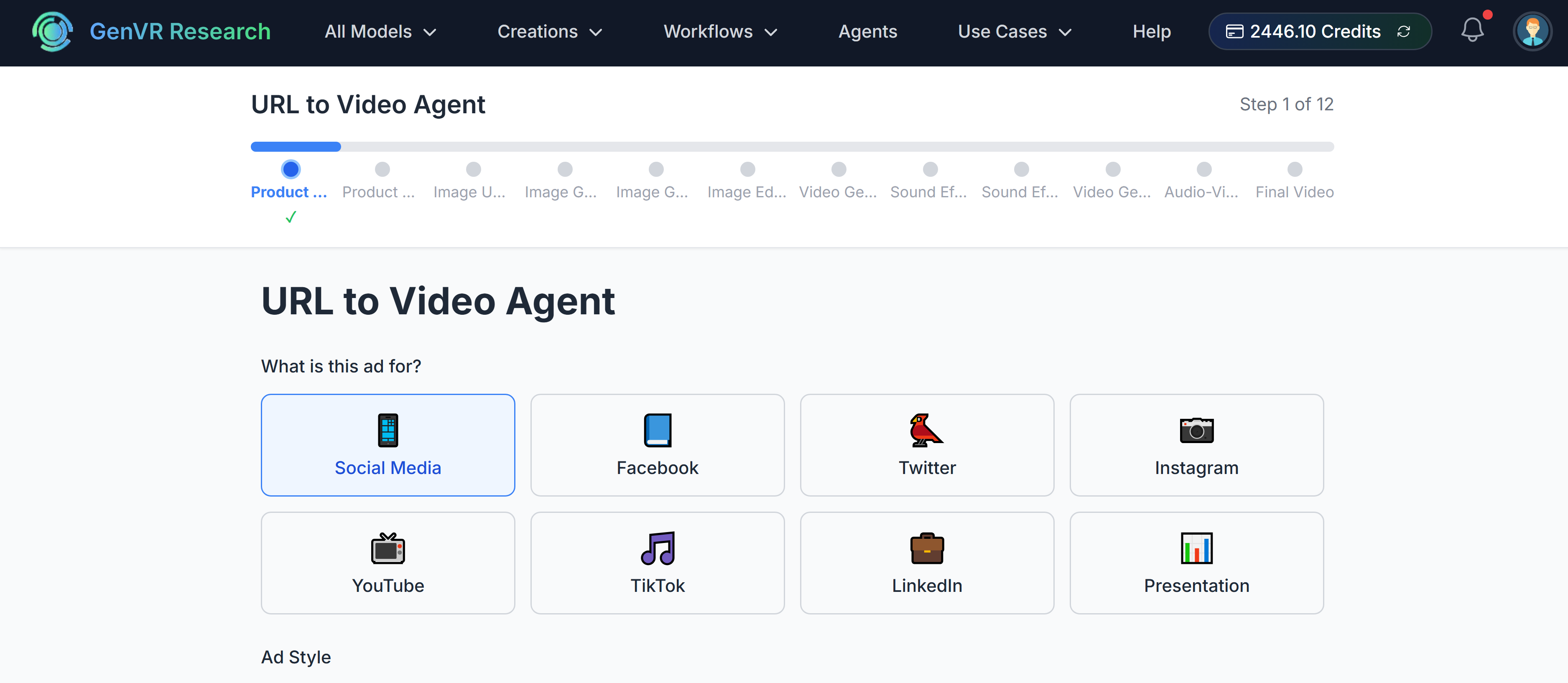 Média Genvr ai - Boîte à outils de création de contenu tout-en-un avec 300 modèles AI 6
