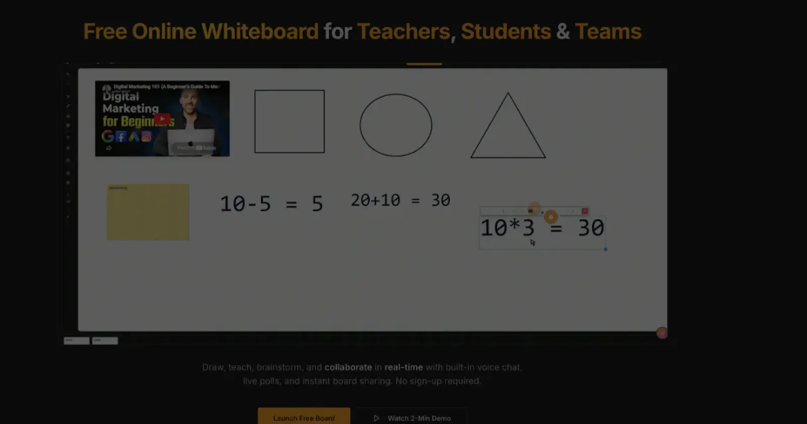 Whitebo — Collaborative Whiteboard screenshot 1