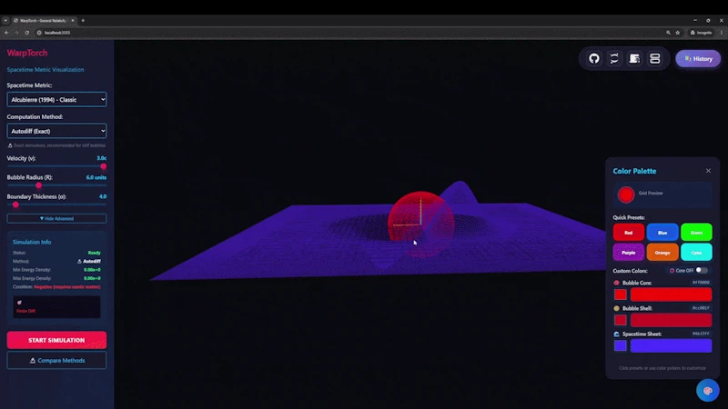WarpTorch screenshot 1