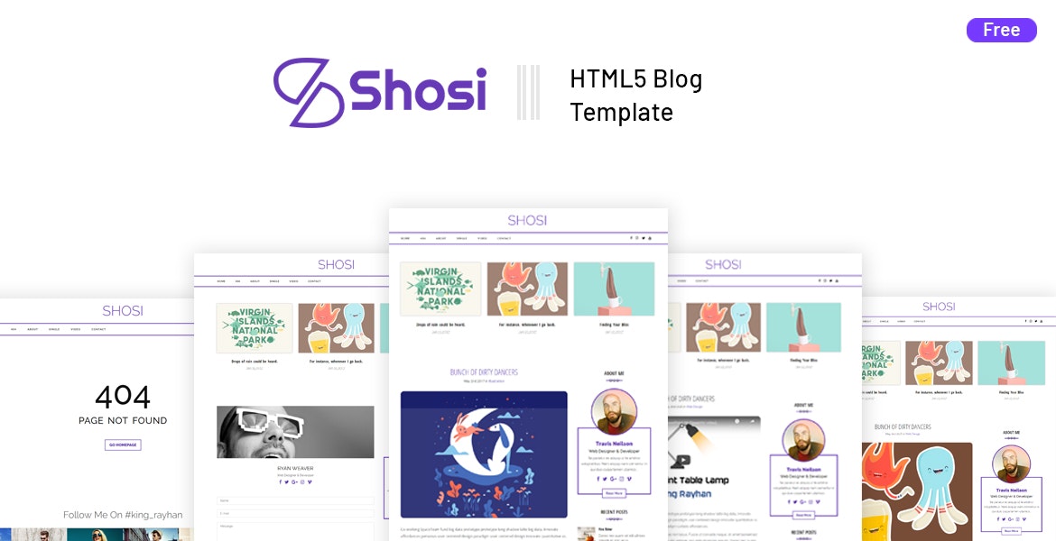 Shosi - Responsive HTML5 Blog Template