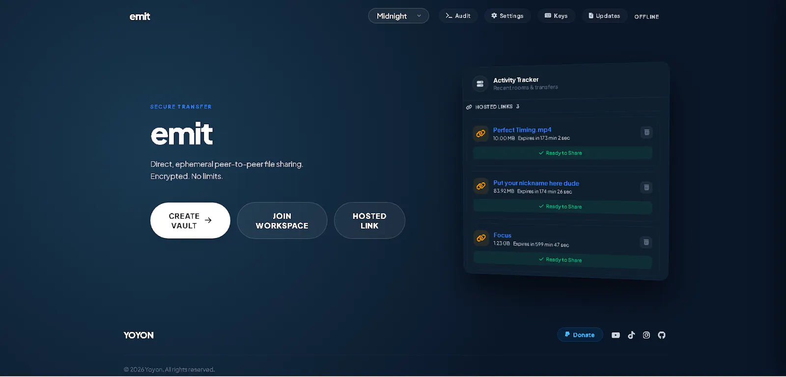 EmitHub screenshot 2