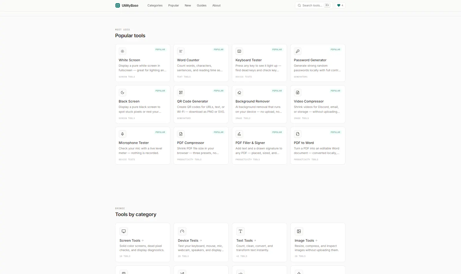 UtilityBase — Everyday browser tools screenshot 2