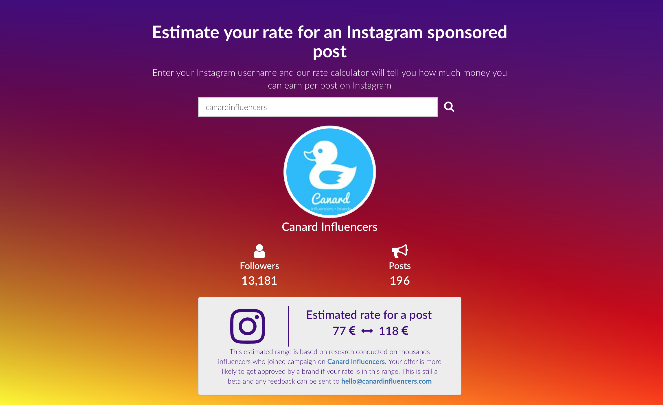 Canard Calculator 🚀 gallery image