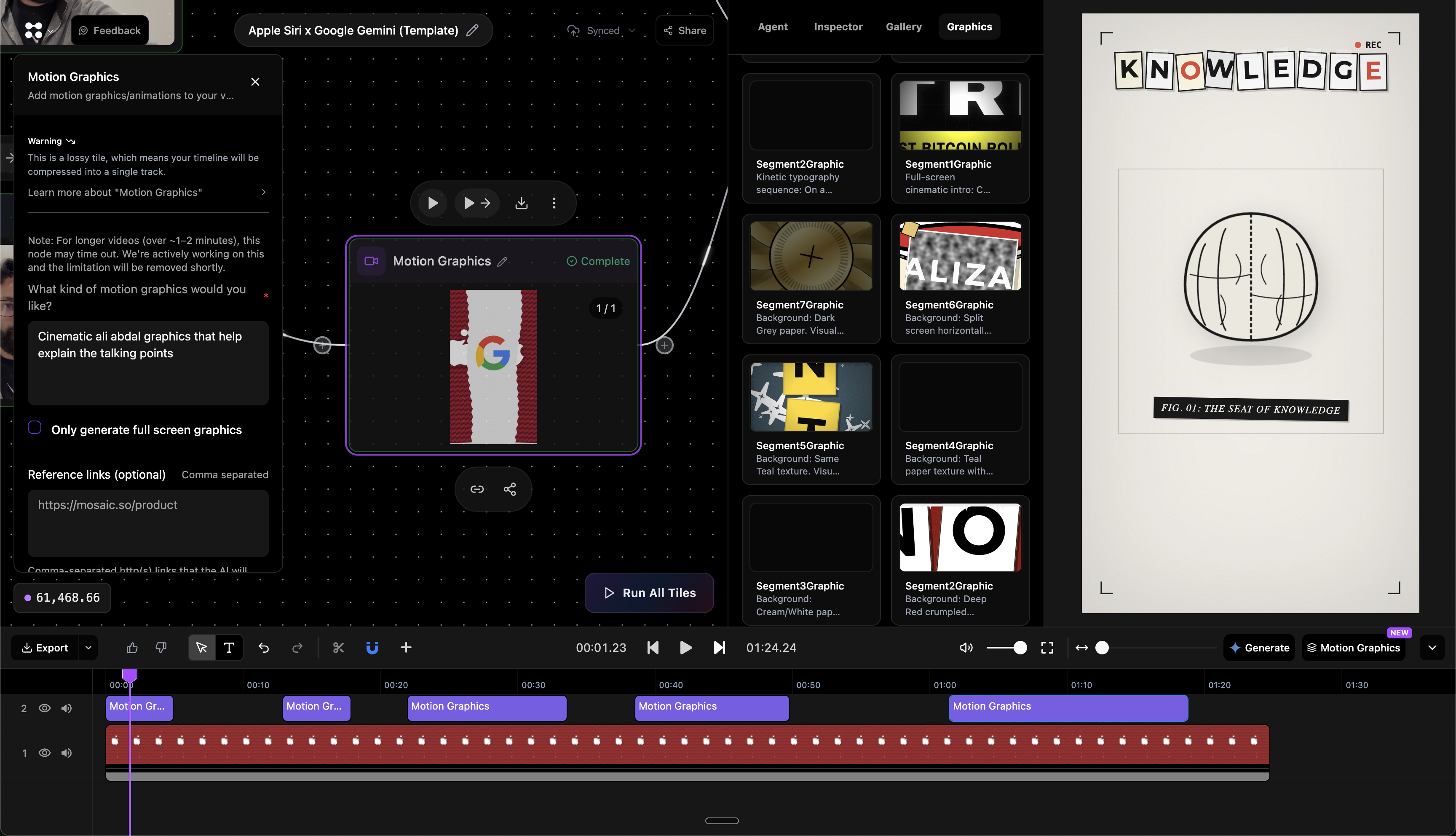 Mosaic - Main product screenshot demonstrating key features and user interface