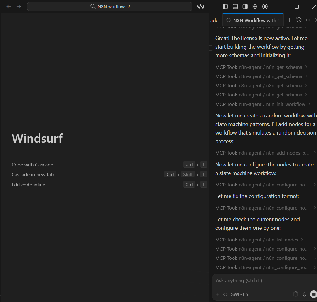 N8N MCP workflow builder for Agentic IDE gallery image