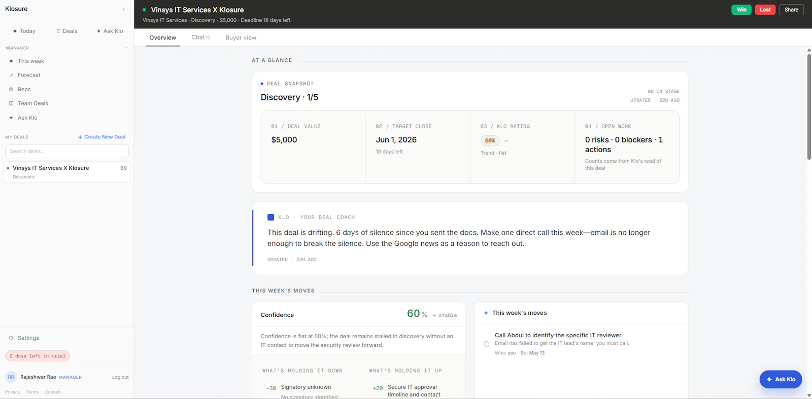 Klosure screenshot 3