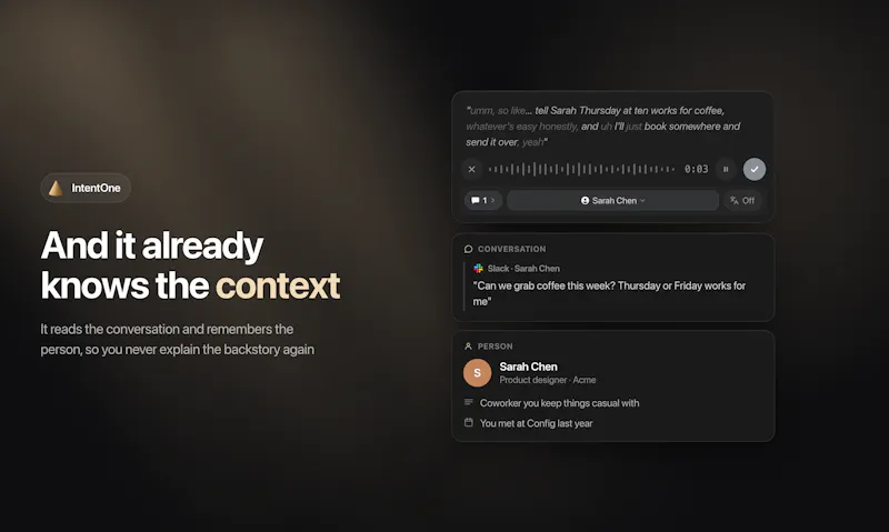 IntentOne screenshot 4