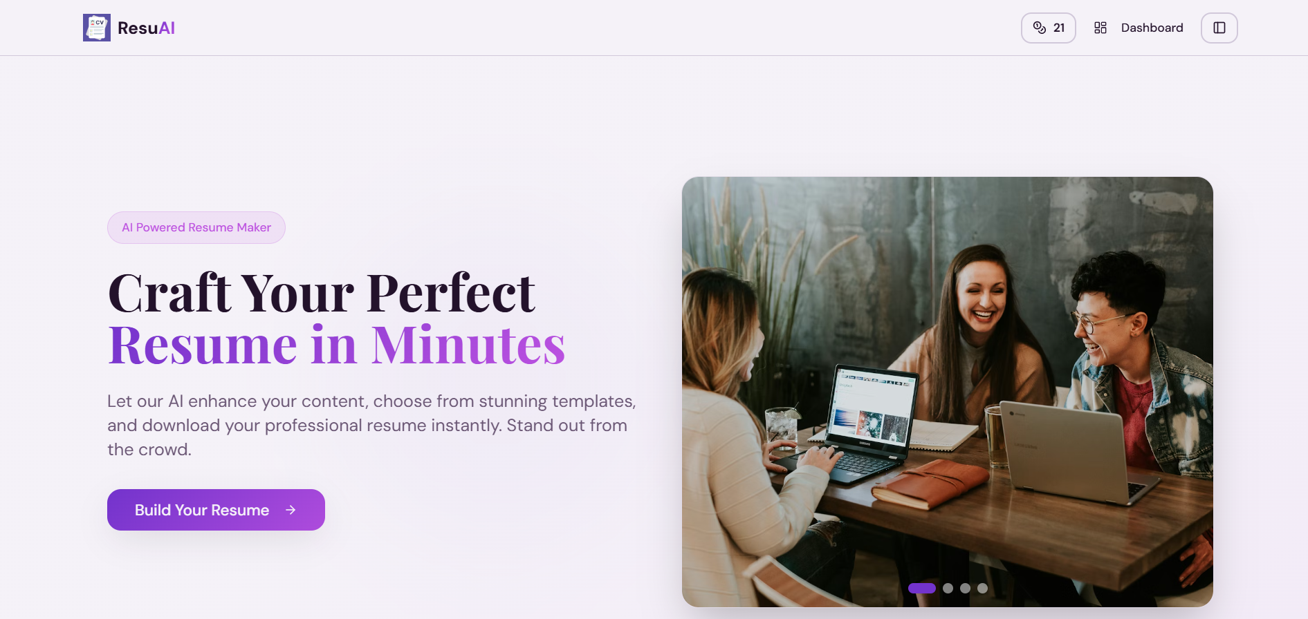 ResuAI  - AI Powered Resume Builder gallery image