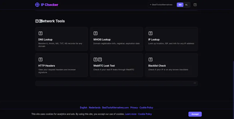 IPChecks screenshot 2