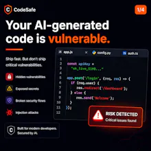 CodeSafe — Security Scanner for Founders gallery image