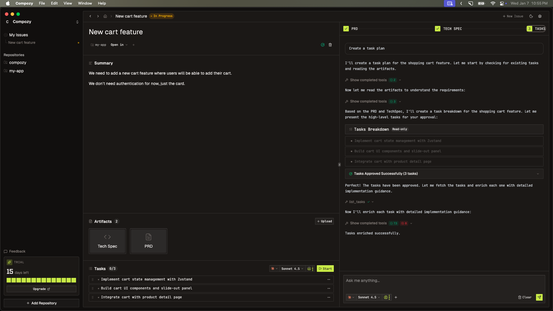 Compozy - Screenshot 5 showing product features and functionality