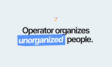 Collaborative brainstorming - A group of people in a meeting room, using Operator to convert their ideas into actionable tasks.