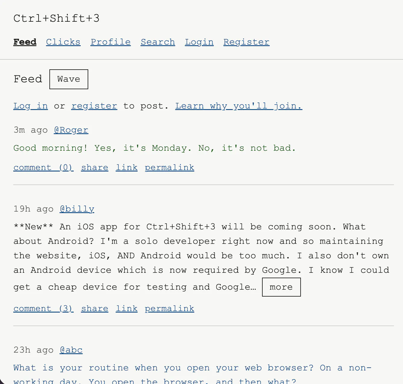 Ctrl+Shift+3 gallery image