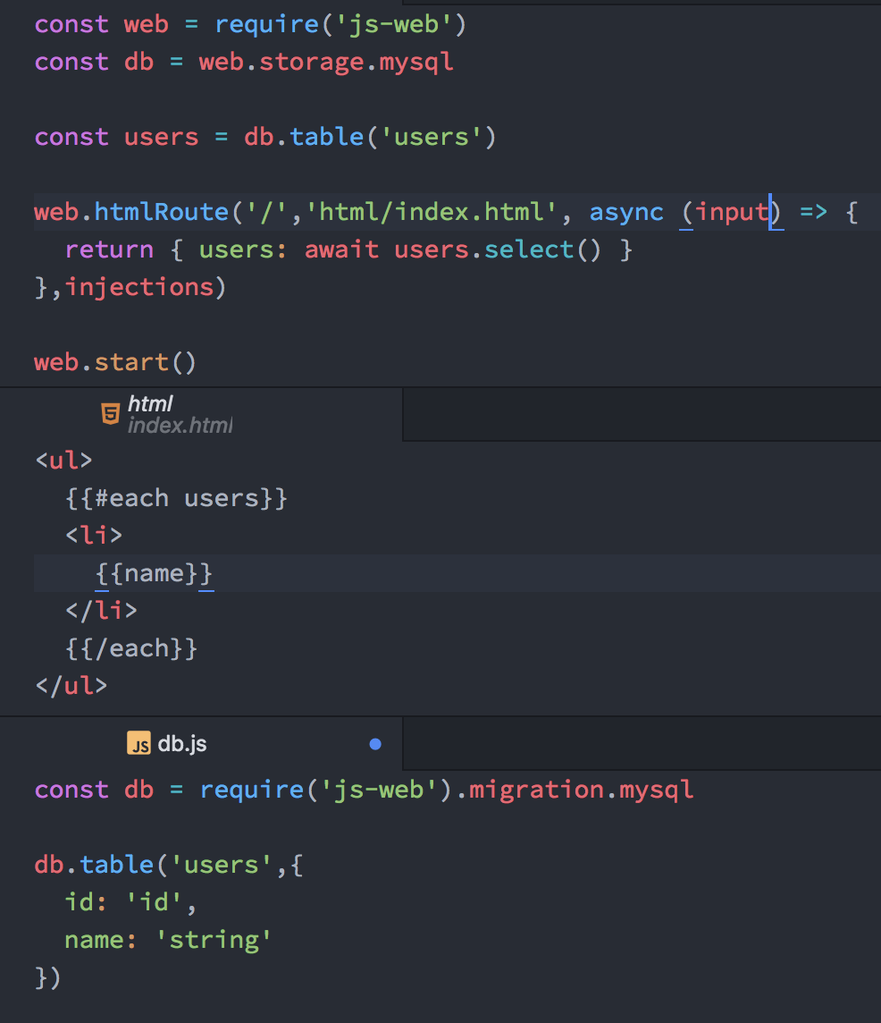 JS-WEB Framework gallery image