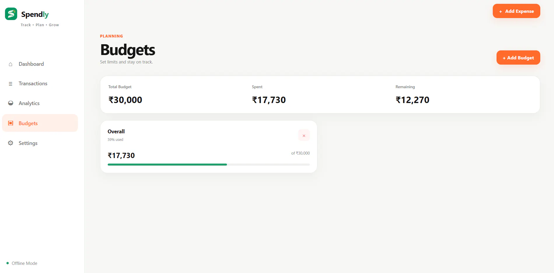 Spendly— Offline Expense Tracker gallery image